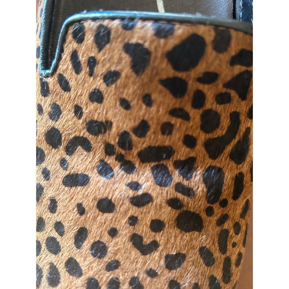 Dansko Loafers Calf Hair 39 Leopard Print Brown Nursing Clogs Mob Wife Eclectic - Picture 5 of 7